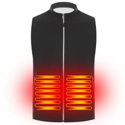 image-Heated Fleece Vest USB Rechargeable Heating Jacket