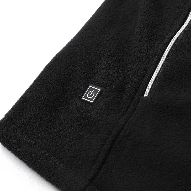 image-Heated Fleece Vest USB Rechargeable Heating Jacket