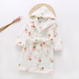 image-Nick Baby Flannel Bathrobe Kids Unisex Cartoon Pajamas 90-140cm