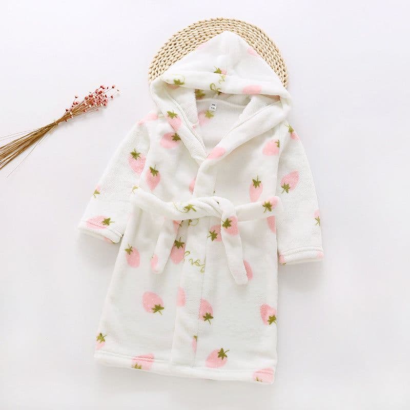 image-Nick Baby Flannel Bathrobe Kids Unisex Cartoon Pajamas 90-140cm