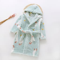 image-Nick Baby Flannel Bathrobe Kids Unisex Cartoon Pajamas 90-140cm