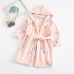 image-Nick Baby Flannel Bathrobe Kids Unisex Cartoon Pajamas 90-140cm