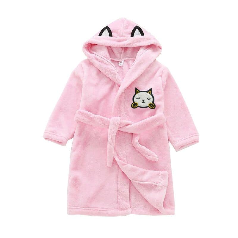 image-Nick Baby Flannel Bathrobe Kids Unisex Cartoon Pajamas 90-140cm