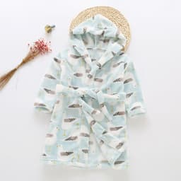 image-Nick Baby Flannel Bathrobe Kids Unisex Cartoon Pajamas 90-140cm