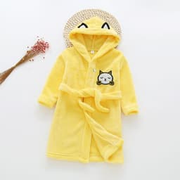 image-Nick Baby Flannel Bathrobe Kids Unisex Cartoon Pajamas 90-140cm