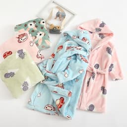 image-Nick Baby Flannel Bathrobe Kids Unisex Cartoon Pajamas 90-140cm