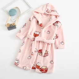 image-Nick Baby Flannel Bathrobe Kids Unisex Cartoon Pajamas 90-140cm