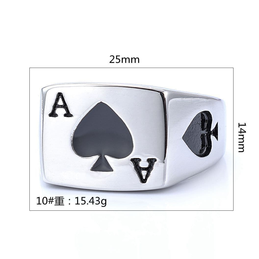 image-Stainless Steel Geometric Ring Unisex Retro Style