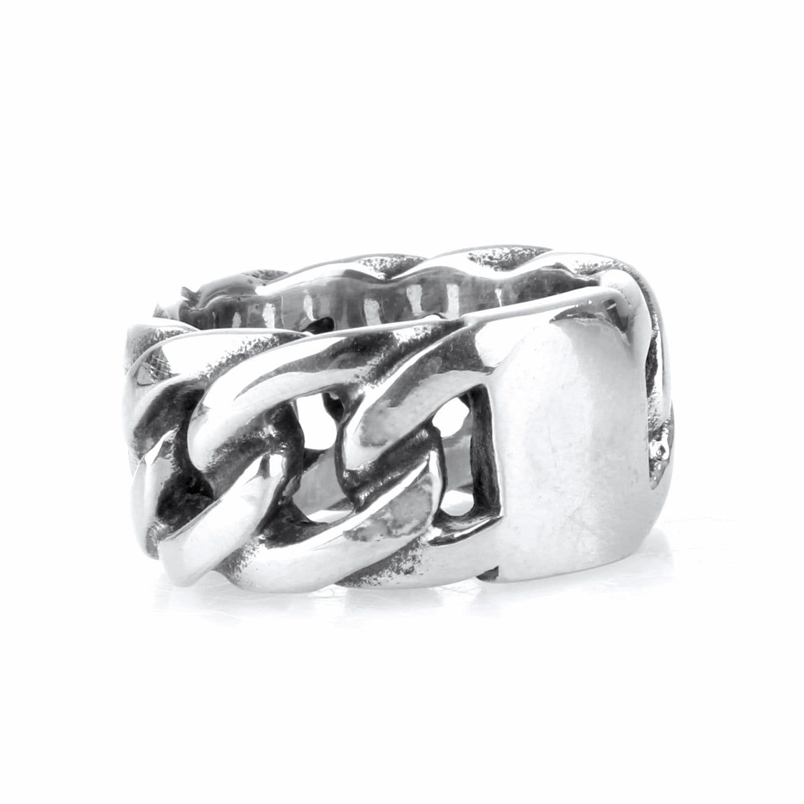 image-Men's Titanium Steel Geometric Ring BI0016