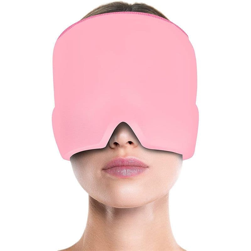 image-Gel Ice Head Cold Compress Cap for Migraine Relief
