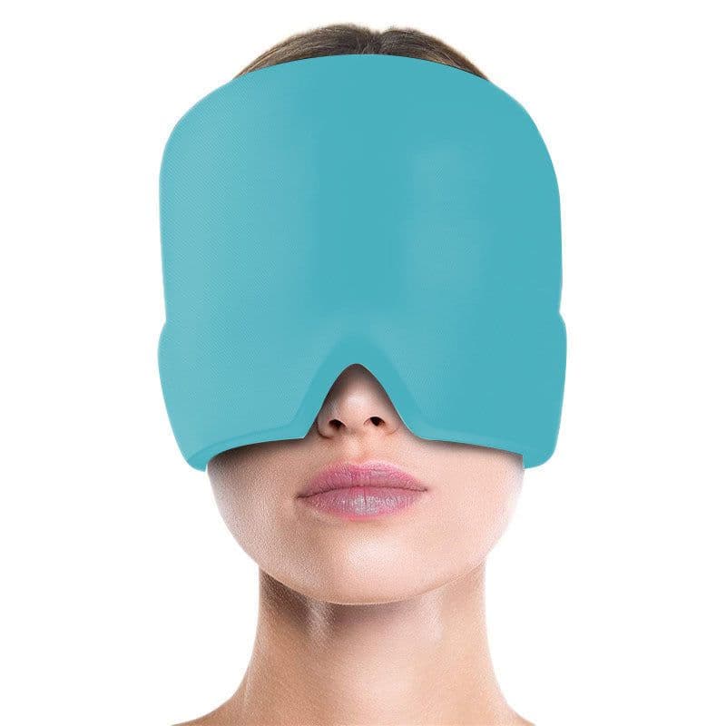 image-Gel Ice Head Cold Compress Cap for Migraine Relief