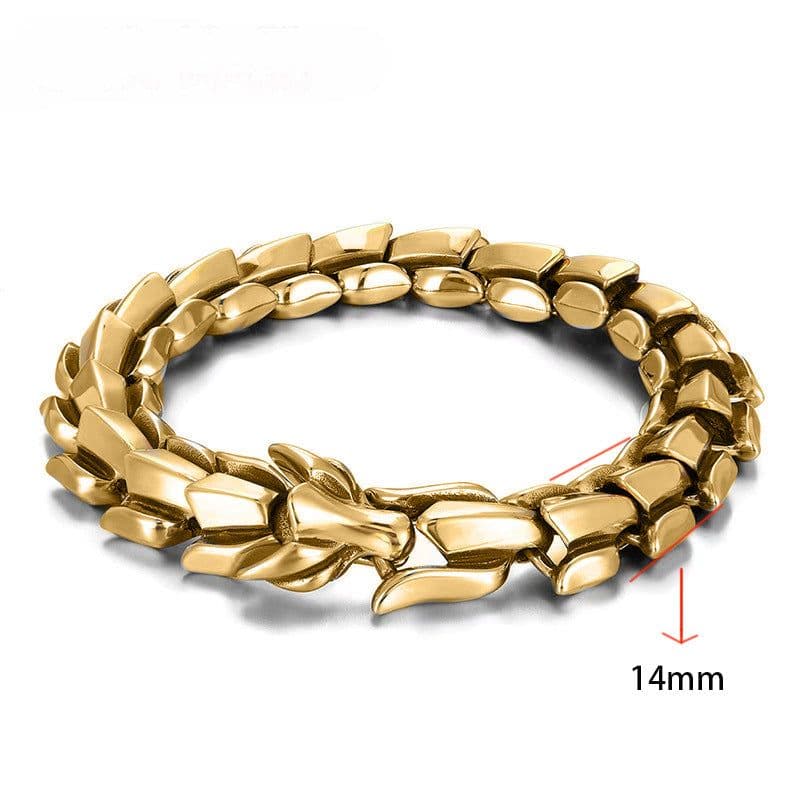 image-Longrui Dragon Faucet Bracelet Alloy Punk Hip-Hop Hand Jewelry