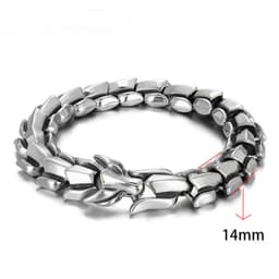 image-Longrui Dragon Faucet Bracelet Alloy Punk Hip-Hop Hand Jewelry