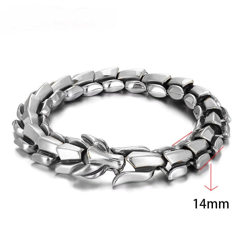 image-Longrui Dragon Faucet Bracelet Alloy Punk Hip-Hop Hand Jewelry