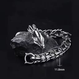 image-Longrui Dragon Faucet Bracelet Alloy Punk Hip-Hop Hand Jewelry