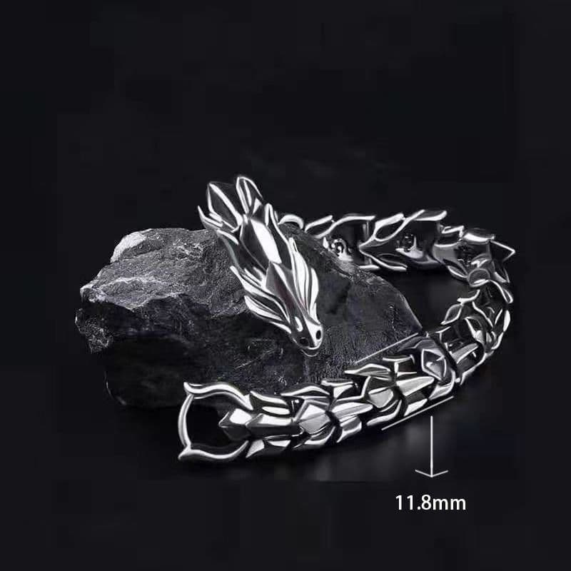 image-Longrui Dragon Faucet Bracelet Alloy Punk Hip-Hop Hand Jewelry