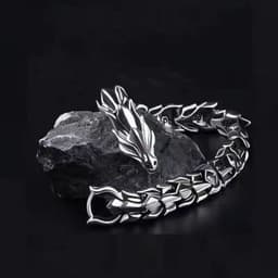 image-Longrui Dragon Faucet Bracelet Alloy Punk Hip-Hop Hand Jewelry