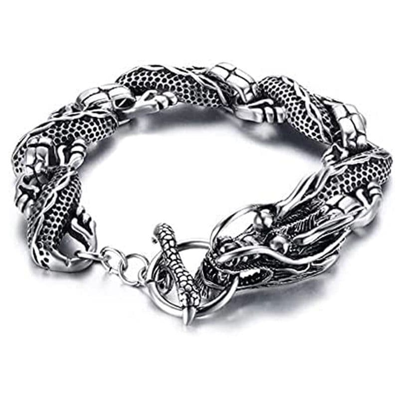 image-Longrui Dragon Faucet Bracelet Alloy Punk Hip-Hop Hand Jewelry