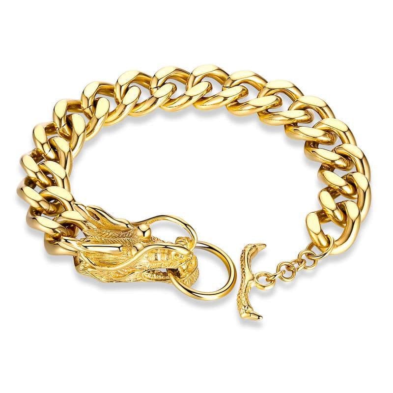 image-Longrui Dragon Faucet Bracelet Alloy Punk Hip-Hop Hand Jewelry
