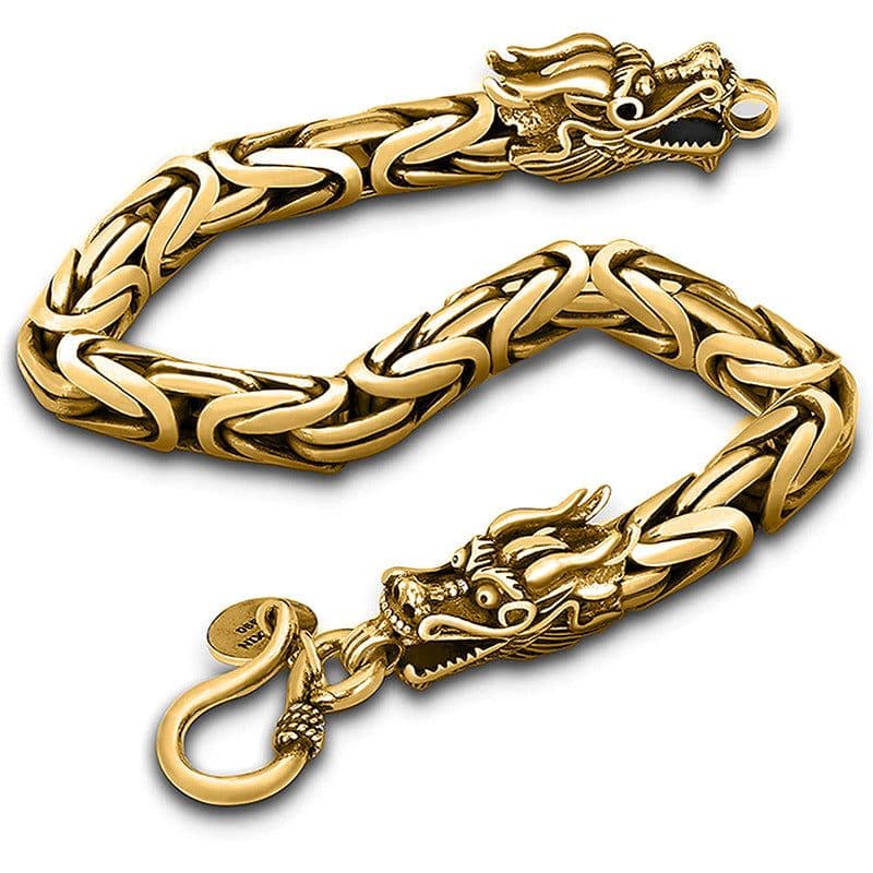 image-Longrui Dragon Faucet Bracelet Alloy Punk Hip-Hop Hand Jewelry