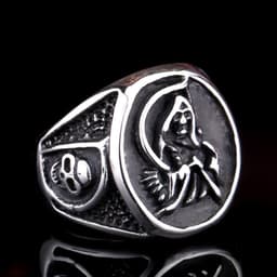 image-BEIER Stainless Steel Skull Reaper Ring