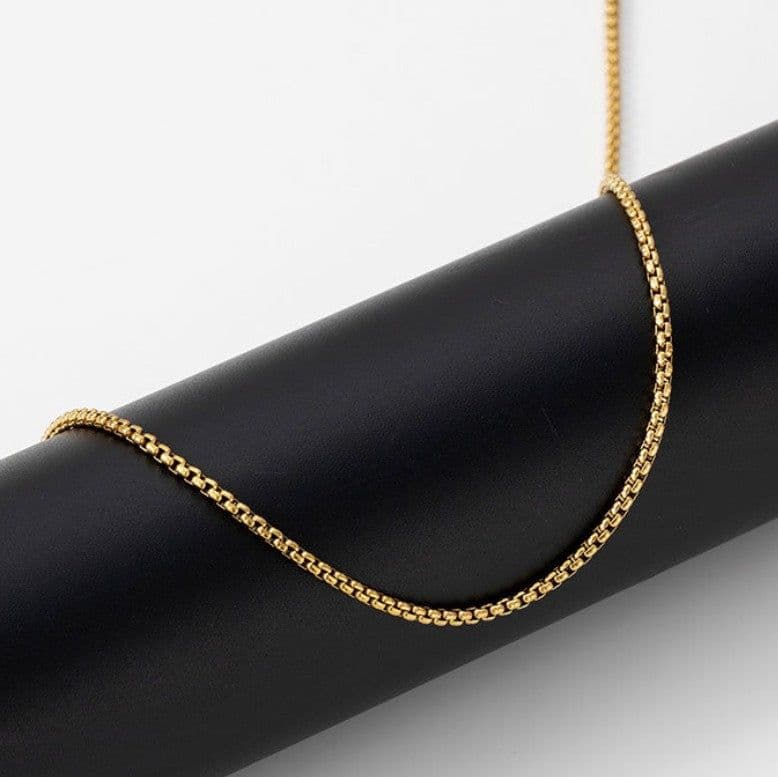 image-Men's Stainless Steel Pearl Chain Necklace Hip Hop Jewelry