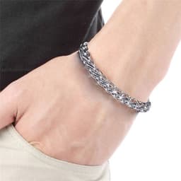 image-Men's Dragon Keel Bracelet Titanium Steel Alloy Hip Hop Jewelry