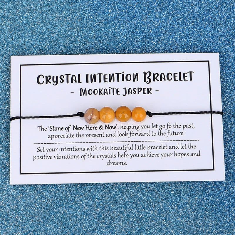 image-Black Onyx Beaded Bracelet Handmade Stone Yoga Bracelet
