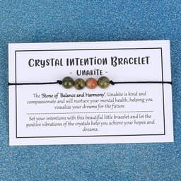image-Black Onyx Beaded Bracelet Handmade Stone Yoga Bracelet