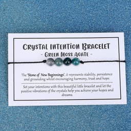 image-Black Onyx Beaded Bracelet Handmade Stone Yoga Bracelet