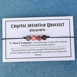 image-Black Onyx Beaded Bracelet Handmade Stone Yoga Bracelet