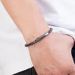 image-Men's Titanium Steel Hip-Hop Bracelet Stainless Steel Jewelry