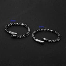image-Men's Titanium Steel Hip-Hop Bracelet Stainless Steel Jewelry