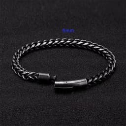 image-Men's Titanium Steel Hip-Hop Bracelet Stainless Steel Jewelry