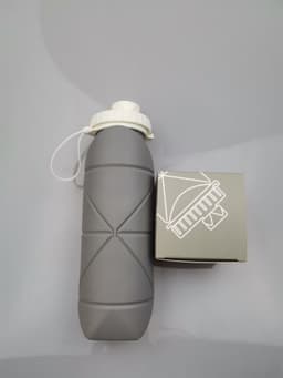 image-Portable Silicone Folding Water Cup 501-600ml Sports Collapsible
