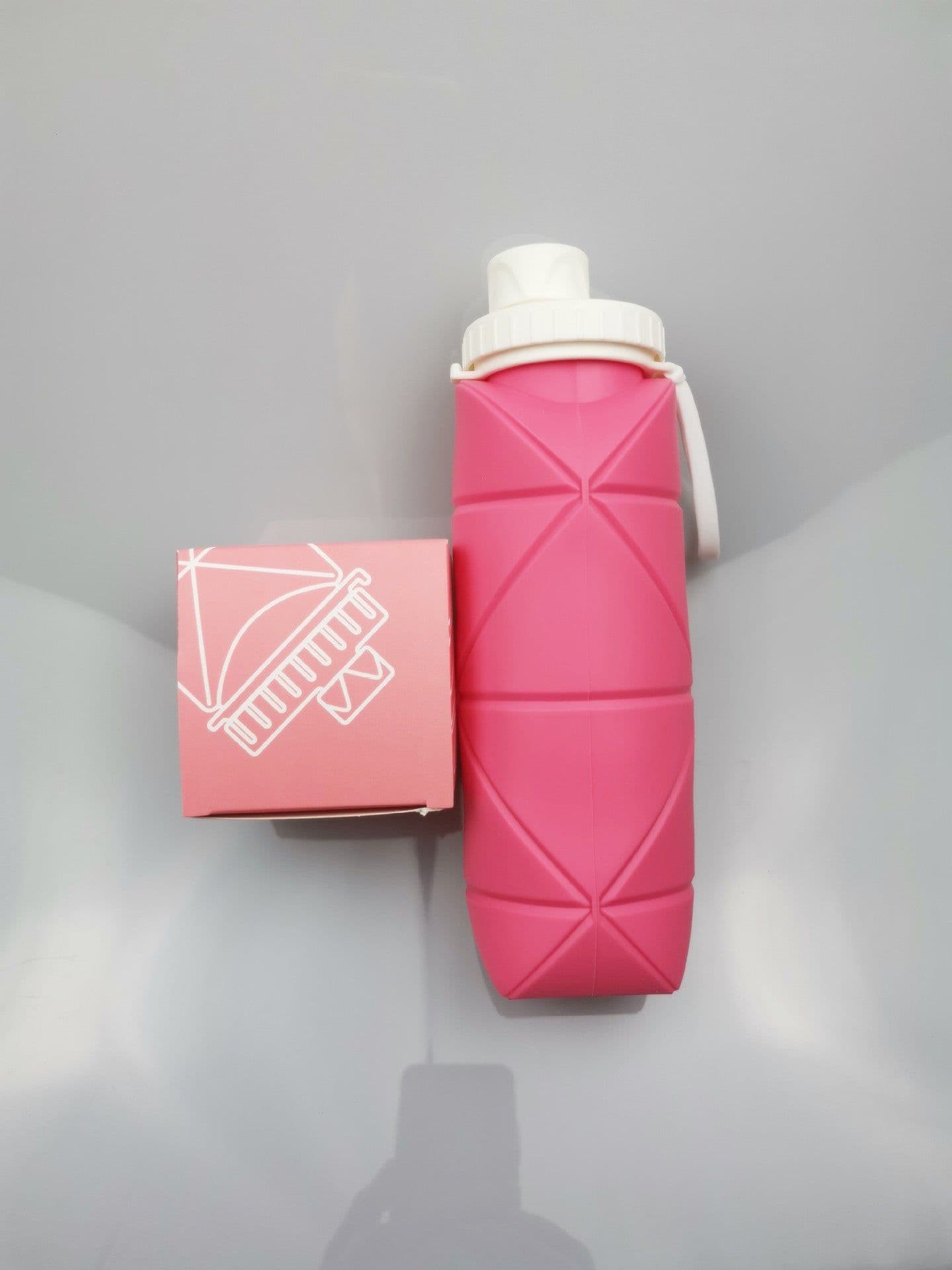 image-Portable Silicone Folding Water Cup 501-600ml Sports Collapsible