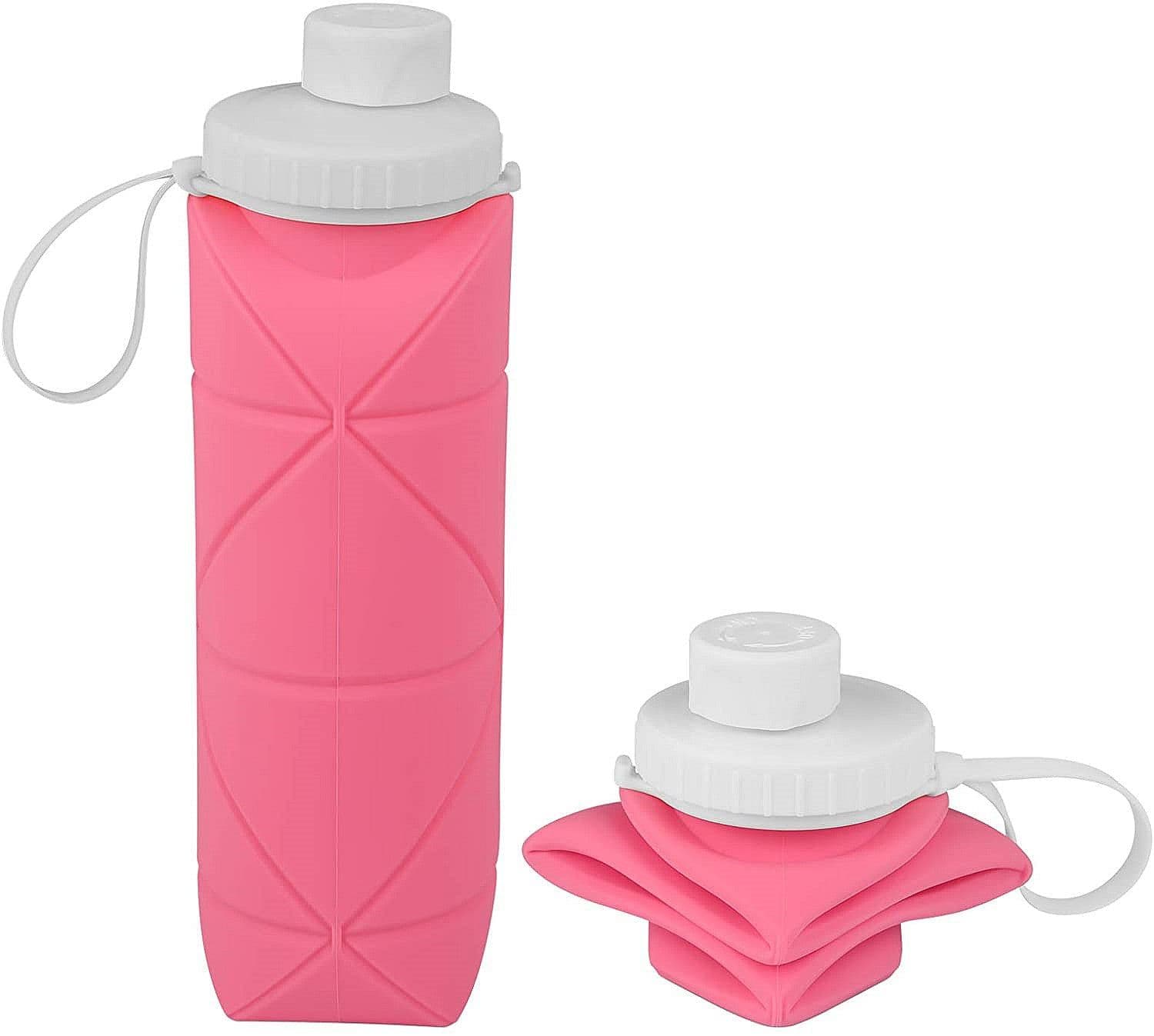 image-Portable Silicone Folding Water Cup 501-600ml Sports Collapsible