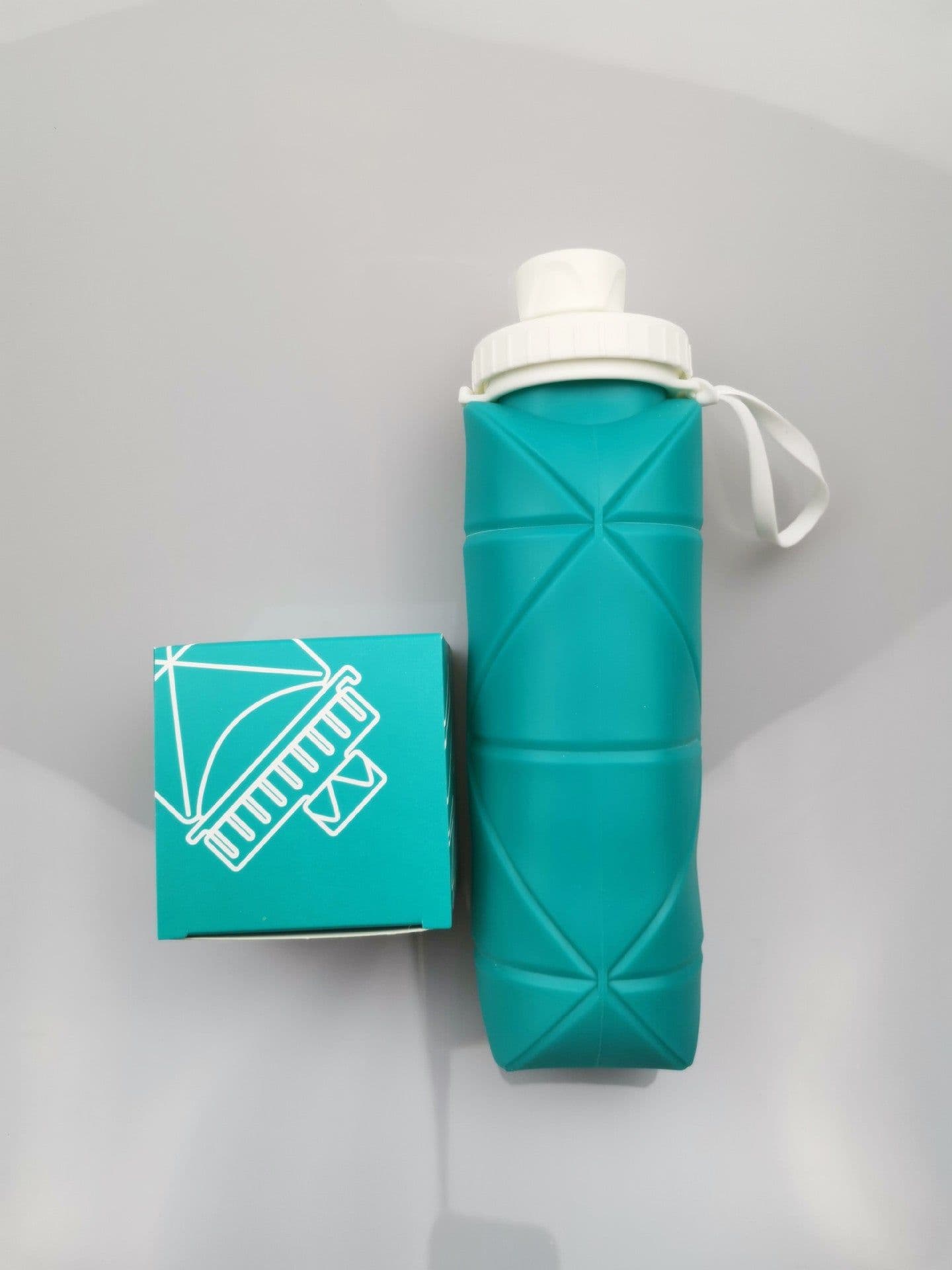 image-Portable Silicone Folding Water Cup 501-600ml Sports Collapsible