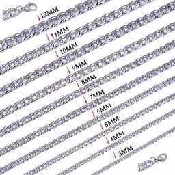 image-Titanium Steel Cuban Chain Necklace Unisex Hip-Hop NK Chain