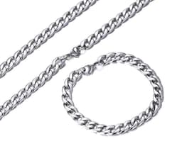 image-Titanium Steel Cuban Chain Necklace Unisex Hip-Hop NK Chain