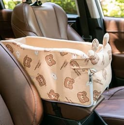image-Dog Cat Car Center Console Pet Bed Basket 42x20x22cm