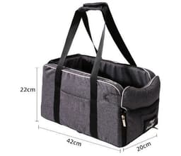 image-Dog Cat Car Center Console Pet Bed Basket 42x20x22cm