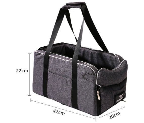 image-Dog Cat Car Center Console Pet Bed Basket 42x20x22cm