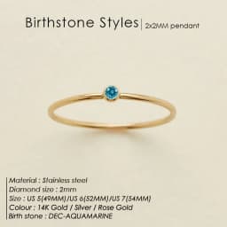 image-eManco Stainless Steel Rhinestone Ring Women's Geometric