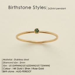 image-eManco Stainless Steel Rhinestone Ring Women's Geometric