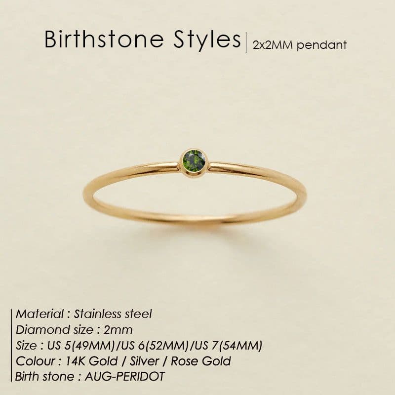 image-eManco Stainless Steel Rhinestone Ring Women's Geometric