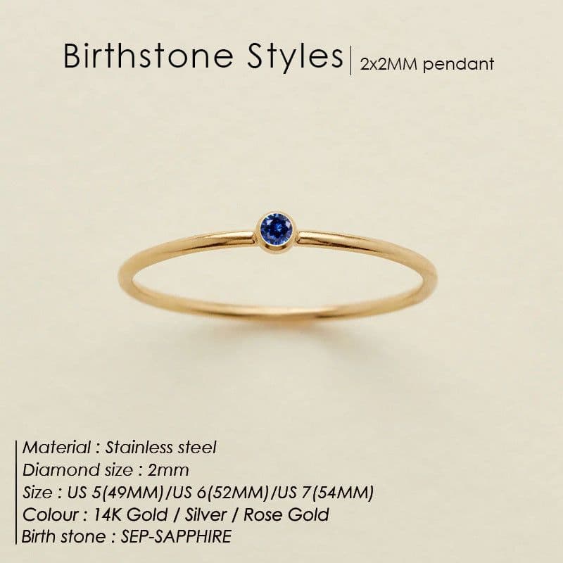 image-eManco Stainless Steel Rhinestone Ring Women's Geometric