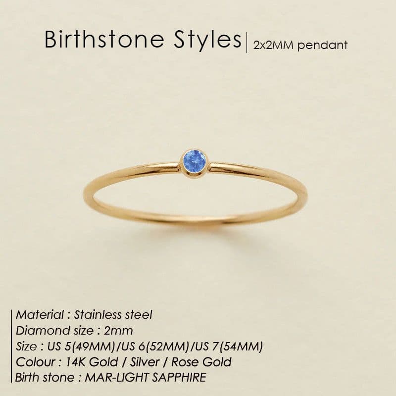 image-eManco Stainless Steel Rhinestone Ring Women's Geometric