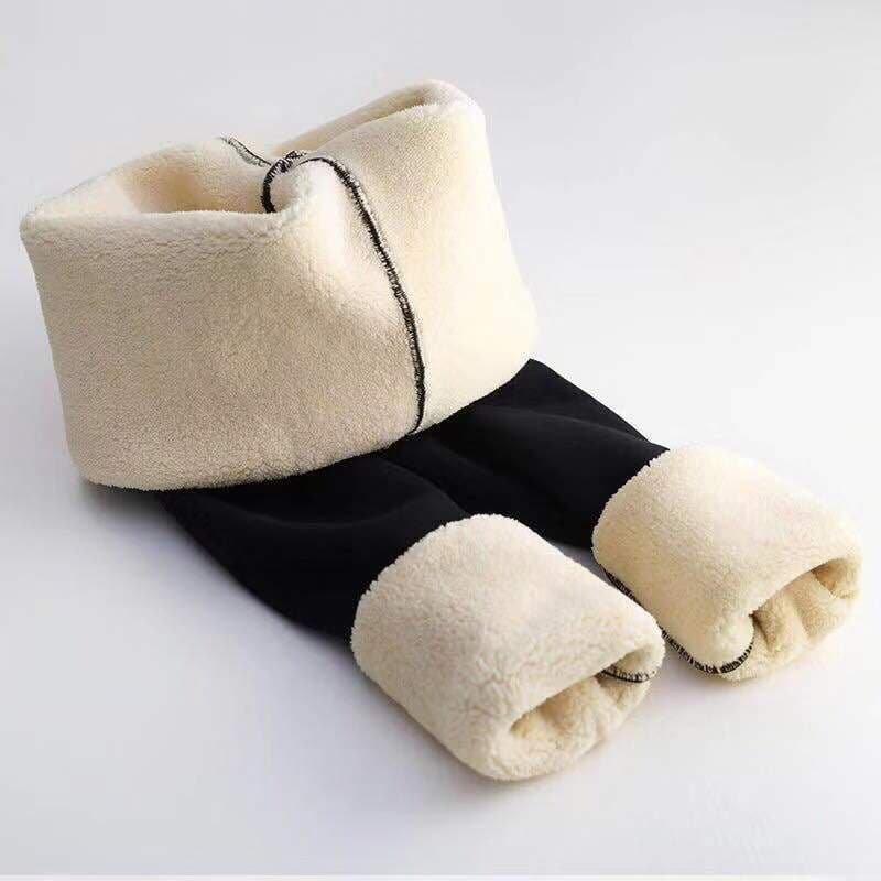 image-Women's High Waist Fleece Lined Leggings Winter Warm Tights