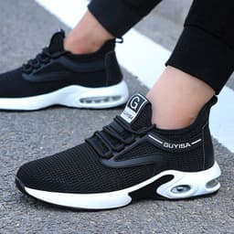 image-Men's Safety Work Shoes Steel Toe Anti-Puncture Air Cushion